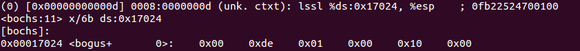 the address of user_stack